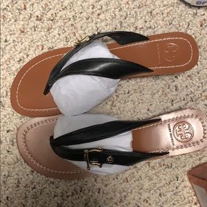 Tory Burch black wedges 9.5
